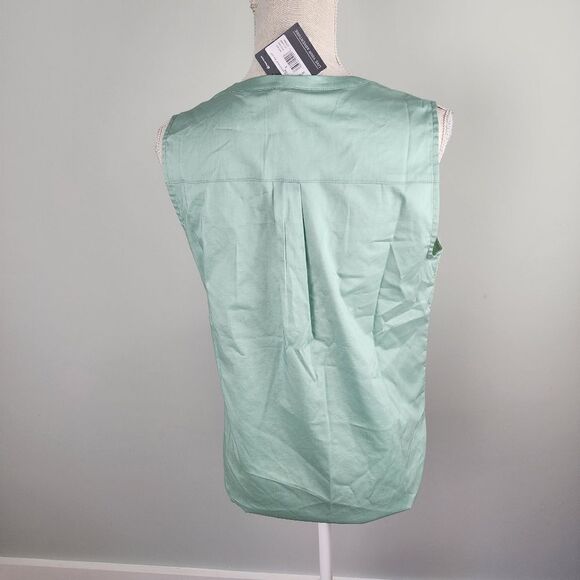 EDDIE BAUER WOMEN'S SLEEVELESS EYELET MIX TOP SIZE SMALL NWT - Picture 4 of 8